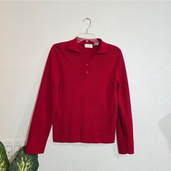 🌿"Studio Works" sweater/long sleeve top,ribbed. size M/L. - Picture 1 of 13